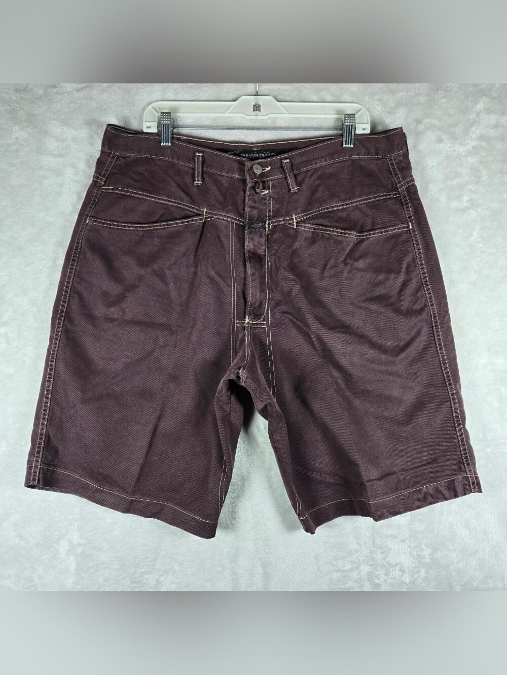 Marithe Francois Girbaud Brown Jeans Shorts Mens Size 38 Baggy Jorts Denim 12”